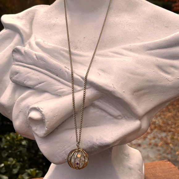 Gold Fill With aurora borealis Charms Necklace - Picture 2 of 5